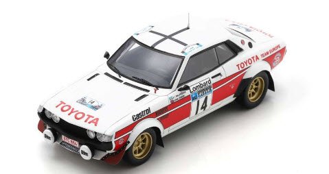 スパーク S7723 1/43 TOYOTA Celica 2000 GT No.14 Lombard RAC Rally 1977 P-I.  Walfridsson - J. Jensen - ミニチャンプス専門店 【Minichamps World】