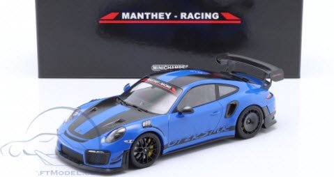 ミニチャンプス MR-911-GT2RS-1805 1/18 ポルシェ 911 (991.2) GT2 RS MR Manthey Racing  ブルー / ブラック 特注品 - ミニチャンプス専門店　【Minichamps World】