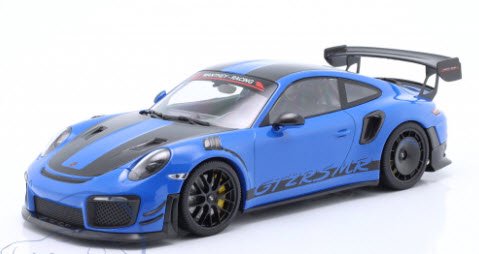 ミニチャンプス MR-911-GT2RS-1805 1/18 ポルシェ 911 (991.2) GT2 RS MR Manthey Racing  ブルー / ブラック 特注品 - ミニチャンプス専門店 【Minichamps World】