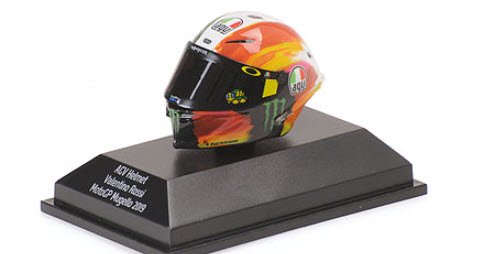 ミニチャンプス 399190086 1/8 AGV ヘルメット バレンティーノ・ロッシ モトGP ムジェロ 2019 - ミニチャンプス専門店 【 Minichamps World】