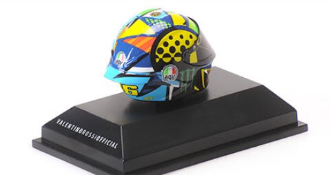 ミニチャンプス 399200066 1/8 AGV ヘルメット バレンティーノ・ロッシ モトGP ウィンターテスト セパン 2020 -  ミニチャンプス専門店　【Minichamps World】