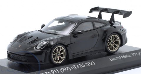 MINICHAMPS 1/43 ポルシェ 911 ( 992 ) GT3 RS 2023 Black with gold