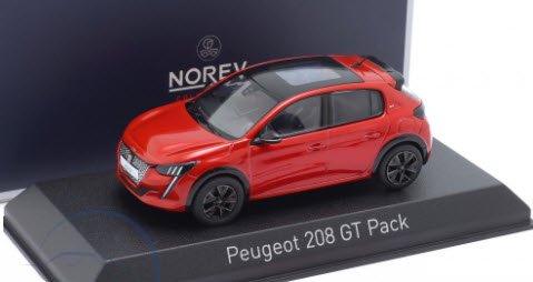 ノレブ NOREV 472836 1/43 プジョー Peugeot 208 GT Pack 2022 elixir レッド - ミニチャンプス専門店　 【Minichamps World】