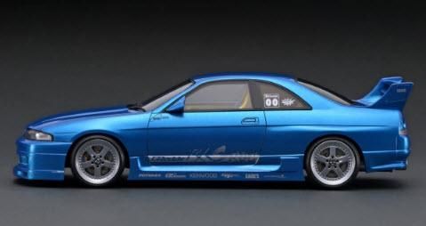 イグニッションモデル 1/18 GReddy GT-R (BCNR33) 1/18 Ignition Model GReddy Nissan GT-R Skyline (BCNR33) Blue