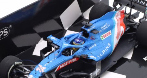 ミニチャンプス 417212114 1/43 アルピーヌ F1 チーム A521 フェルナンド・アロンソ カタールGP 2021 -  ミニチャンプス専門店　【Minichamps World】