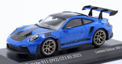 ミニチャンプス 413062110 1/43 ポルシェ 911 (992) GT3 RS Weissach package 2023 ブルー /  ゴールドホイール 特注品 - ミニチャンプス専門店　【Minichamps World】