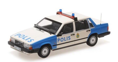 ミニチャンプス 155171791 1/18 ボルボ 740 GL 1986 スウェーデン警察 パトカー - ミニチャンプス専門店　 【Minichamps World】