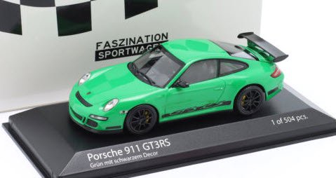 ミニチャンプス 403066011 1/43 ポルシェ 911 (997.1) GT3 RS 2006 グリーン デコレーション 特注品 -  ミニチャンプス専門店　【Minichamps World】