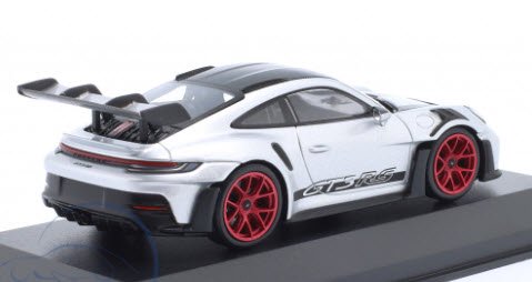 ミニチャンプス 413062114 1/43 ポルシェ 911 (992) GT3 RS Weissach package 2023 シルバー /  レッドホイール 特注品 - ミニチャンプス専門店 【Minichamps World】