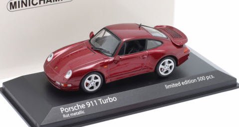 ミニチャンプス 943069206 1/43 ポルシェ 911 (993) Turbo 1995 レッドメタリック 特注品 - ミニチャンプス専門店 【 Minichamps World】