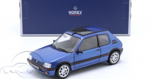 1/18 プジョー 205 GTi 1.6 1988 トパーズブルー Peugeot 205 GTI - YouTube