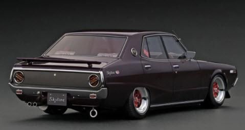 イグニションモデル　日産スカイライン　GTX (GC110) IG1981 1/18 Nissan Skyline 2000 GT-X (GC110) Gun Metallic