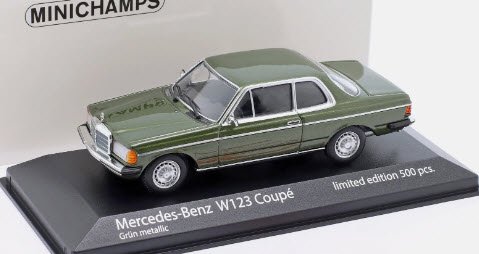 ミニチャンプス 943032224 1/43 メルセデス ベンツ 230CE (W123) 1982 ダークグリーンメタリック 特注品 -  ミニチャンプス専門店　【Minichamps World】