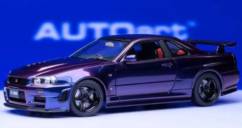 オートアート AUTOart 77464 1/18 ニスモ R34 GT-R Z-tune (ミッドナイトパープルIII) - ミニチャンプス専門店  【Minichamps World】