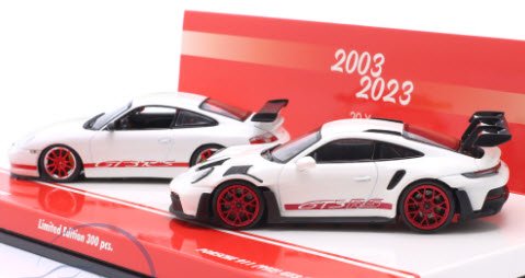ミニチャンプス 413062190 1/43 ポルシェ 911 GT3 RS: 996 (2003) & 992 (2023) 20 Years  2台セット 特注品 - ミニチャンプス専門店　【Minichamps World】