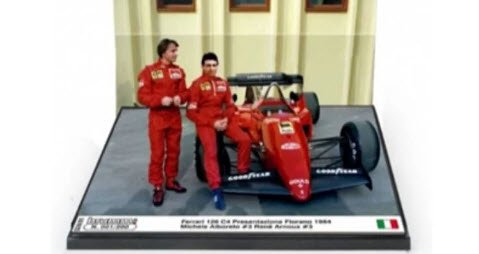 BRUMM ブルム S2401 1/43 フェラーリ 126 C4 1984年フィオラノサーキットプレス発表 M.Alboreto, R.Arnoux  - ミニチャンプス専門店　【Minichamps World】