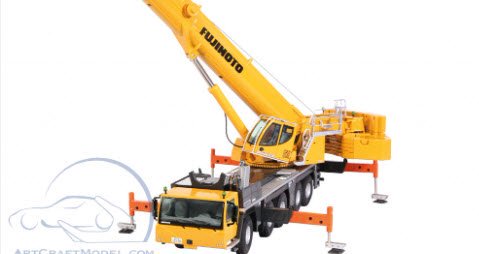 NZG SL95900018 1/50 Liebherr LTM1250-5.1 Mobile crane Fujimoto イエロー / ブラック  - ミニチャンプス専門店 【Minichamps World】