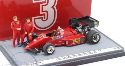 ミニカー　1/43 フェラーリ 126 C4 1984年フィオラノサーキット プレス発表 M.Alboreto、 R.Arnoux [S2401] BRUMM ブルム S2401 1/43 フェラーリ 126 C4 1984年フィオラノ