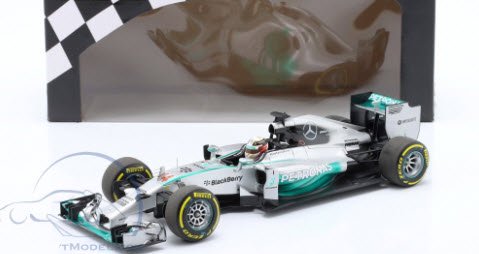 ミニチャンプス 186140044 1/18 メルセデス AMG ペトロナス F1 チーム W05 ルイス・ハミルトン 2014 ワールドチャンピオン  - ミニチャンプス専門店　【Minichamps World】