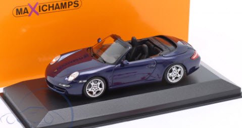 ミニチャンプス MAXICHAMPS 940063030 1/43 ポルシェ 911 カレラ S カブリオレ 2005 ブルーメタリック -  ミニチャンプス専門店　【Minichamps World】