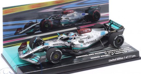 ミニチャンプス 447221263 1/43 メルセデス AMG ペトロナス F1 W13 #63 3位 フランスGP F1 2022 ジョージ  ラッセル 特注品 - ミニチャンプス専門店　【Minichamps World】