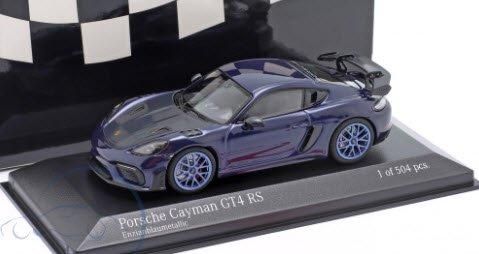 ミニチャンプス 410069701 1/43 ポルシェ ケイマン GT4 RS 2021 ブルー 