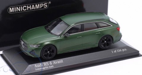 ミニチャンプス 410018017 1/43 アウディ RS 6 アバント 2019 マットグリーン - ミニチャンプス専門店　【Minichamps  World】