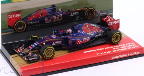 ミニチャンプス 447150333 1/43 スクーデリア トロ ロッソ STR10 #33 First F1 Race オーストラリアGP F1  2015 マックス フェルスタッペン 特注品 - ミニチャンプス専門店 【Minichamps World】