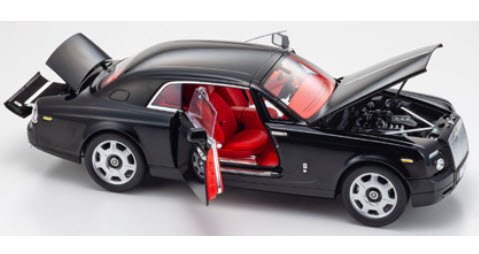 京商 KS08862DBK 1/18 ロールス・ロイス ファントム クーペ (Diamond Black) - ミニチャンプス専門店  【Minichamps World】