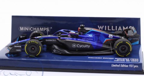 ミニカー 1/18 ウィリアムズ レーシング FW44 ニック・デ・フリース イタリアGP 2022 「MINICHAMPS」 [117221645]  - おもちゃ