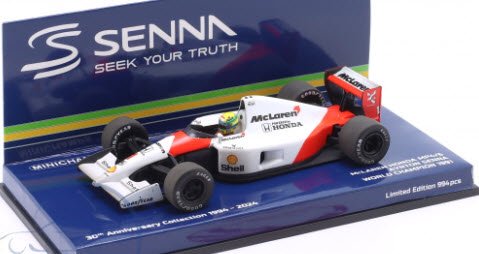 ミニチャンプス 540913301 1/43 マクラーレン ホンダ MP4/6 アイルトン・セナ 1991 ワールドチャンピオン ウェザリング仕様 -  ミニチャンプス専門店　【Minichamps World】