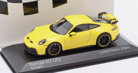 ミニチャンプス 413069207 1/43 ポルシェ 911 (992) GT3 2020 レーシングイエロー 特注品 - ミニチャンプス専門店　 【Minichamps World】