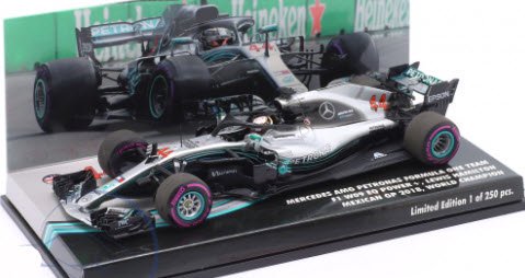 ミニチャンプス 413181944 1/43 メルセデス AMG W09 #44 メキシコGP F1 ワールドチャンピオン 2018 ルイス・ハミルトン  特注品 - ミニチャンプス専門店 【Minichamps World】