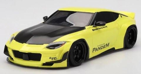 MINI GT 1/64 Pandem Nissan Z Ikazuchi yellow (right handle