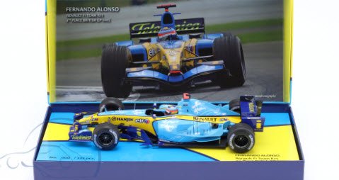 ミニチャンプス 147051105 1/18 ルノー R25 #5 ２位 イギリスGP F1 ワールドチャンピオン 2005 フェルナンド・アロンソ  特注品 - ミニチャンプス専門店　【Minichamps World】