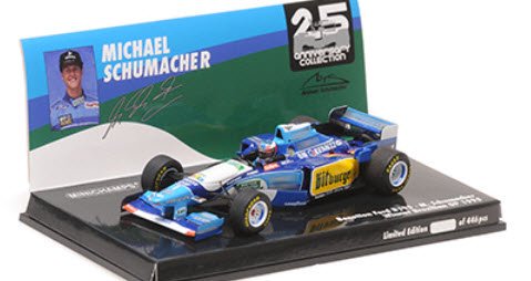 ミニチャンプス 517950101 1/43 ベネトン ルノー B195 ミハエル・シューマッハ ブラジルGP 1995 ウィナー -  ミニチャンプス専門店　【Minichamps World】