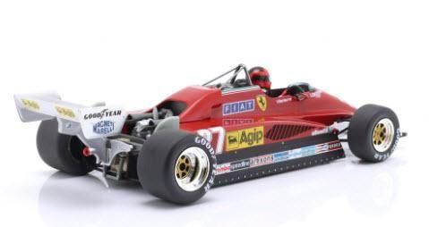 ミニカー　1/18 フェラーリ 126 C2 1982 ベルギー ゾルダー GP FIAT #27(レッド) 「ビルヌーブコレクション」 [GRPGV07] Model Car Group 1/18 Scale MCG18629F - Ferrari 126 C2 #27