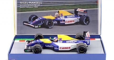 1/43 ミニチャンプス　ウイリアムズ　FW14B マンセル　チャンピオンBOX Minichamps Williams FW14B #5 1992 World Champion - Nigel