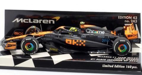 ミニチャンプス 1/43 マクラーレン MCL35 ランド・ノリス 376個限定 ミニチャンプス 1/43 マクラーレン F1チーム MCL60 2023 F1