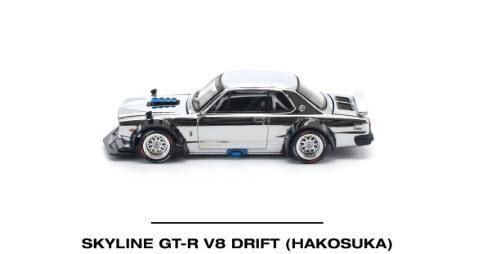 POP RACE PR640330 1/64 スカイライン GT-R V8 ドリフト(ハコスカ