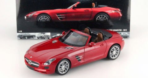 ミニチャンプス 100039030 1/18 メルセデス ベンツ SLS-CLASS AMG ロードスター 2011 (レッドメタリック) -  ミニチャンプス専門店　【Minichamps World】