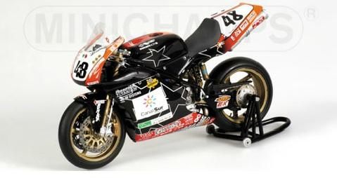 ミニチャンプス 122031248 1/12 ドゥカティ 998 RS 2003 MINICHAMPS DUCATI 998 RS CARACCHI  NCR NORTEL NETW. - ミニチャンプス専門店　【Minichamps World】