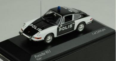 ミニチャンプス 430067190 1/43 ポルシェ 911 ポリス ホワイﾄ/ブラック 1970 MINICHAMPS Porsche 911  Police - ミニチャンプス専門店 【Minichamps World】