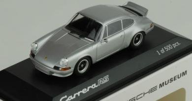 ミニチャンプス 1/43 ポルシェ 911 カレラ RS 2.7 シルバー 1972