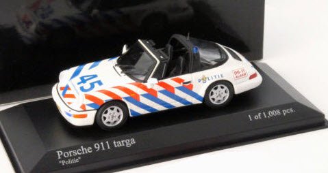 ミニチャンプス 400061390 1/43 ポルシェ 911 タルガ 1991 「ポリスカー」 - ミニチャンプス専門店 【Minichamps  World】