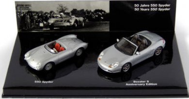 ポルシェ特注 1/43 550 Spyder & Boxster S セット-