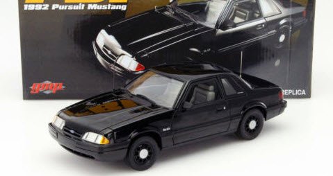 GMP 18805 1/18 フォード マスタング 1991 Ford Mustang 5.0 FBI Pursuit Car - Blacked  out - ミニチャンプス専門店　【Minichamps World】