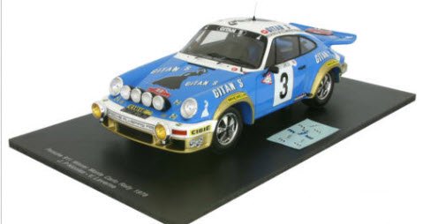 スパーク 18S095 1/18 ポルシェ Porsche 911 No.3 Winner Monte Carlo Rally 1978  J.P.Nicolas - N.Laverne - ミニチャンプス専門店　【Minichamps World】