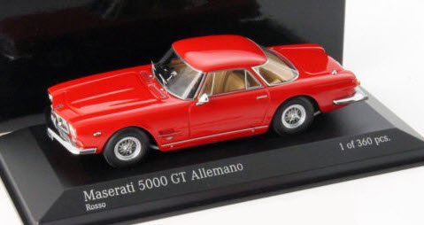 ミニチャンプス 437123321 1/43 マセラッティ 5000 GT Allemano 1962 レッド - ミニチャンプス専門店　 【Minichamps World】