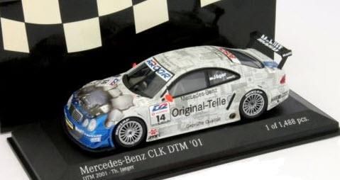 ミニチャンプス 400013714 1/43 メルセデス ベンツ CLK #14 DTM 2001 Thomas Jager - ミニチャンプス専門店　 【Minichamps World】